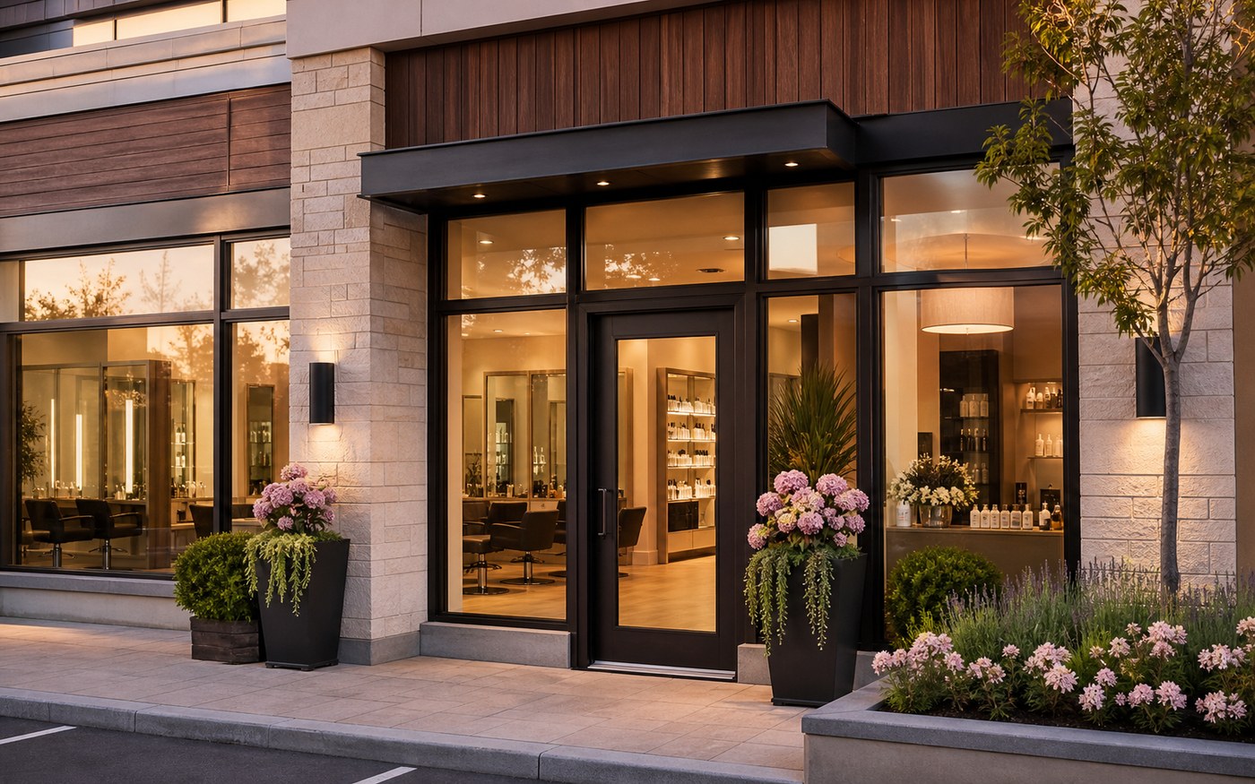 Elegant exterior-inspired image representing the Stoney Creek salon location.