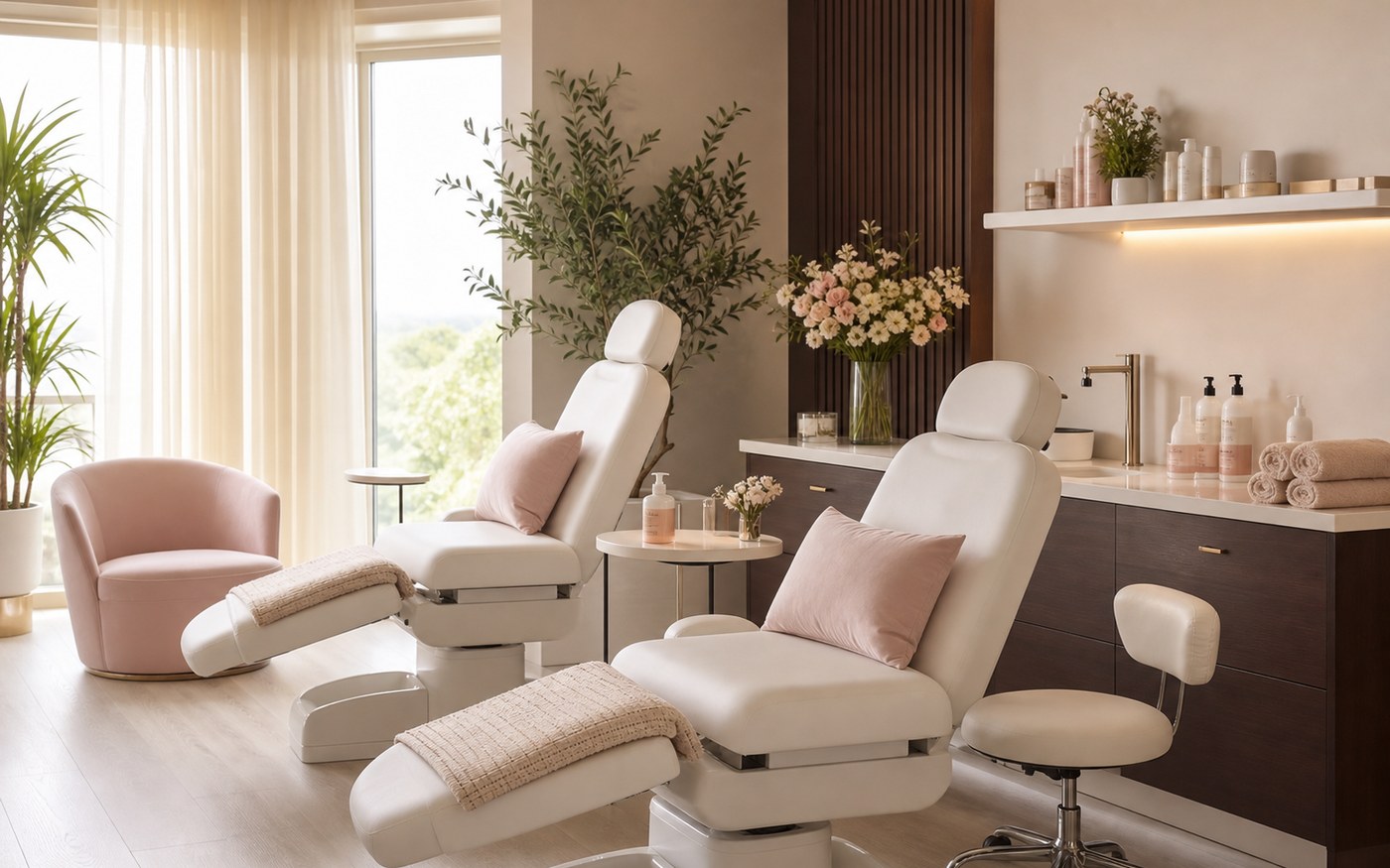 Elegant exterior-inspired image representing the future Welland salon location.